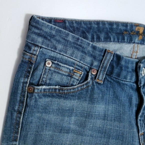 7 for all Mankind A POCKET Boot Cut Faded Jeans 29 - Picture 5 of 8